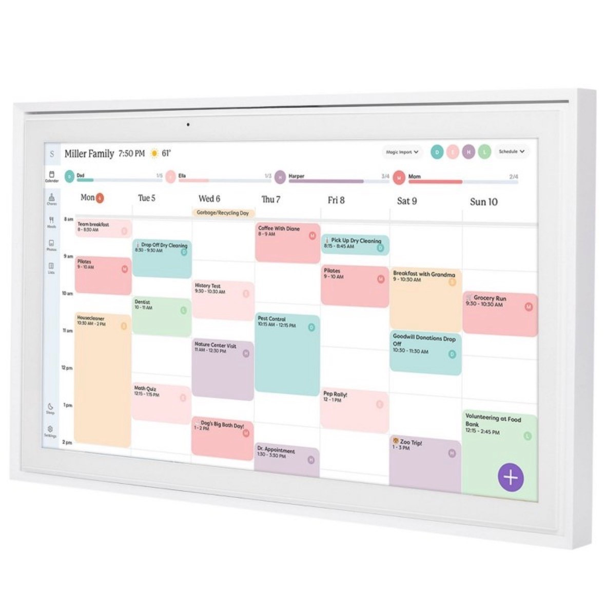 Looking forward to use this skylight digital calendar to help teach our kids to be organized, plan ahead, and be productive