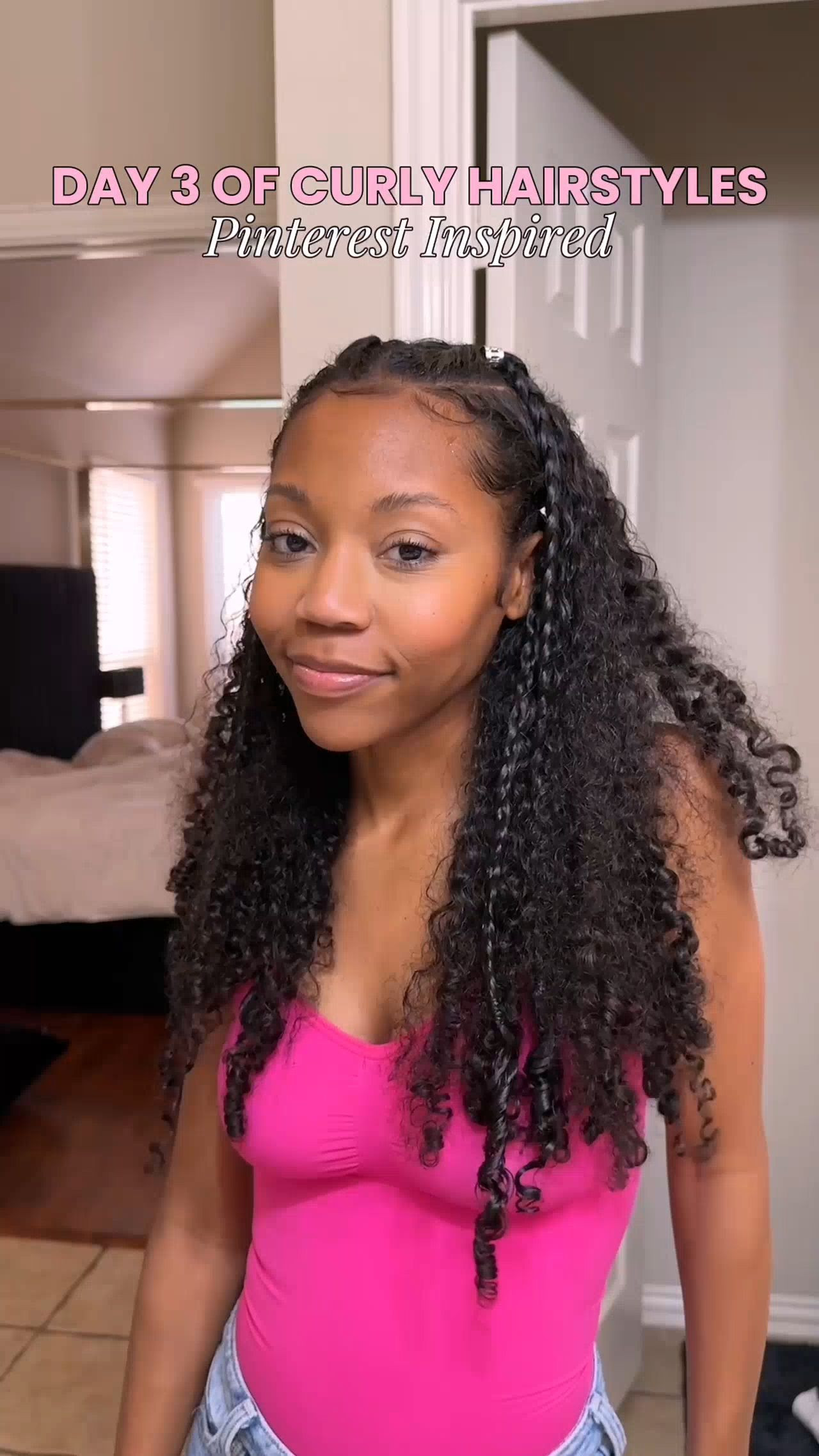 Day 3 of Curly Hairstyles! This twistie braid combo is SO CUTE and a lot easier to do than I thought it would be 💕 

 

#LTKBeauty