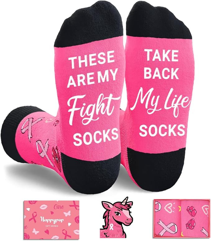 HAPPYPOP Get Well Soon Gifts - after Surgery Gift, Cancer Awareness Sock for Men Women | Amazon (US)