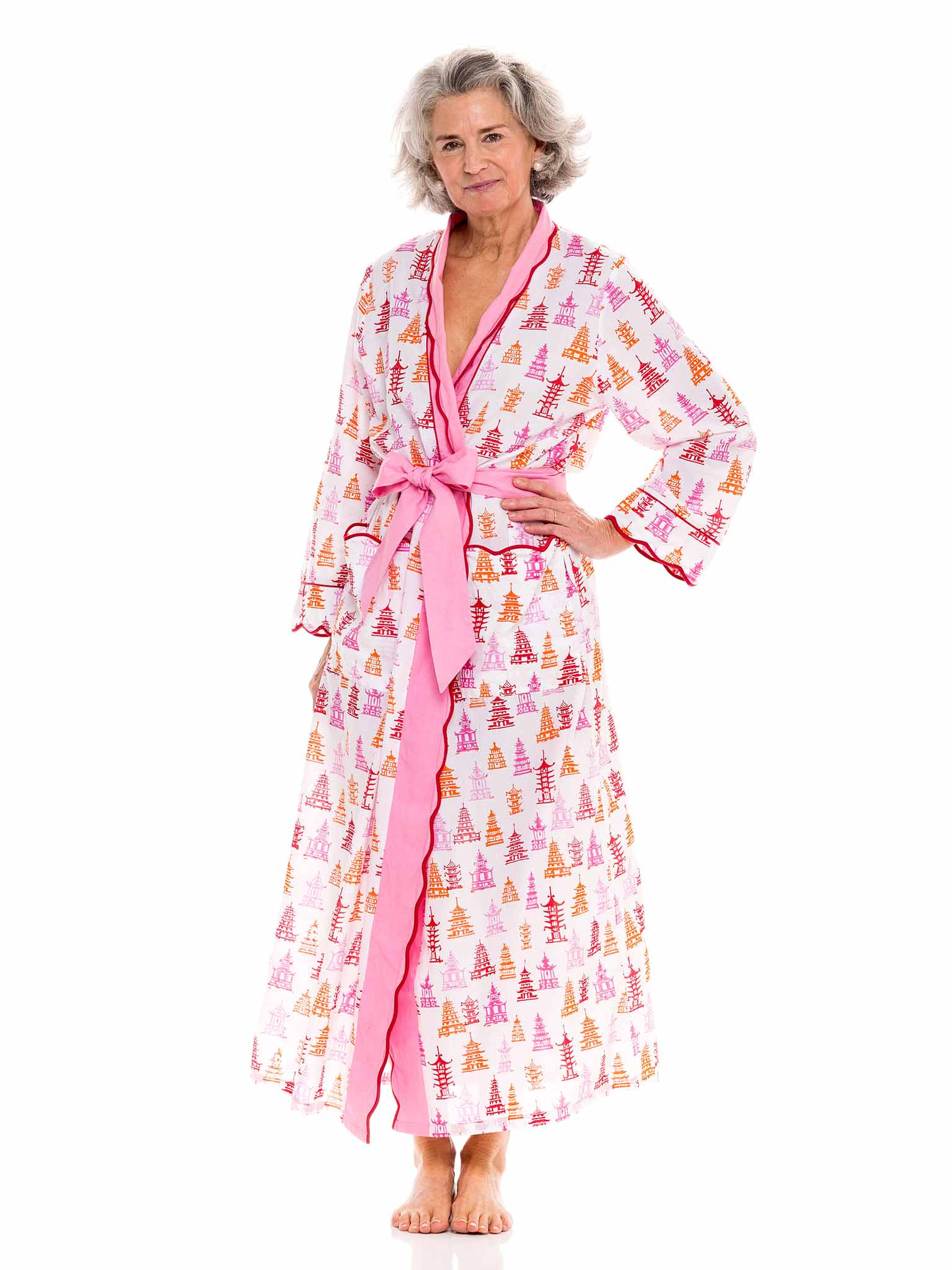 Pink Pagoda Classic Robe | Heidi Carey