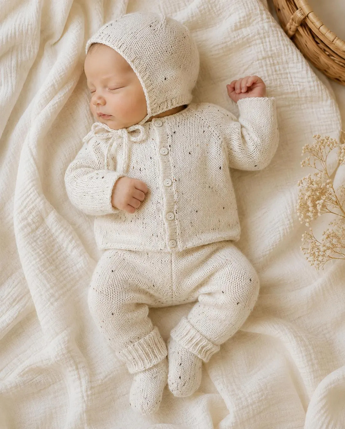 Cashmere Baby Gift Set with Socks | Newborn Knit Outfit | Baby Cardigan, Bonnet & Pants | Neutral Baby Shower Gift | Etsy (Global)