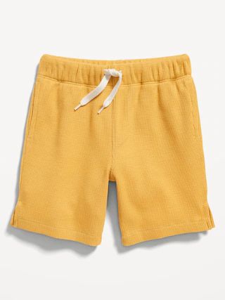 Functional Drawstring Waffle-Knit Shorts for Toddler Boys | Old Navy (US)