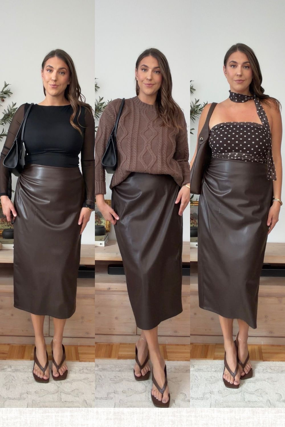 Amazon skirt three different ways! 

Faux leather Amazon skirt is so chic! 

Amazon outfits / Amazon winter outfits : faux leather skirt outfits 

#LTKSeasonal #LTKFindsUnder100 #LTKFindsUnder50