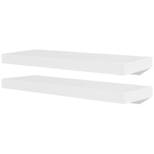 vidaXL 2/4x Floating Shelf White Wall-Mount Display Storage Hang Multi Sizes | Walmart (US)