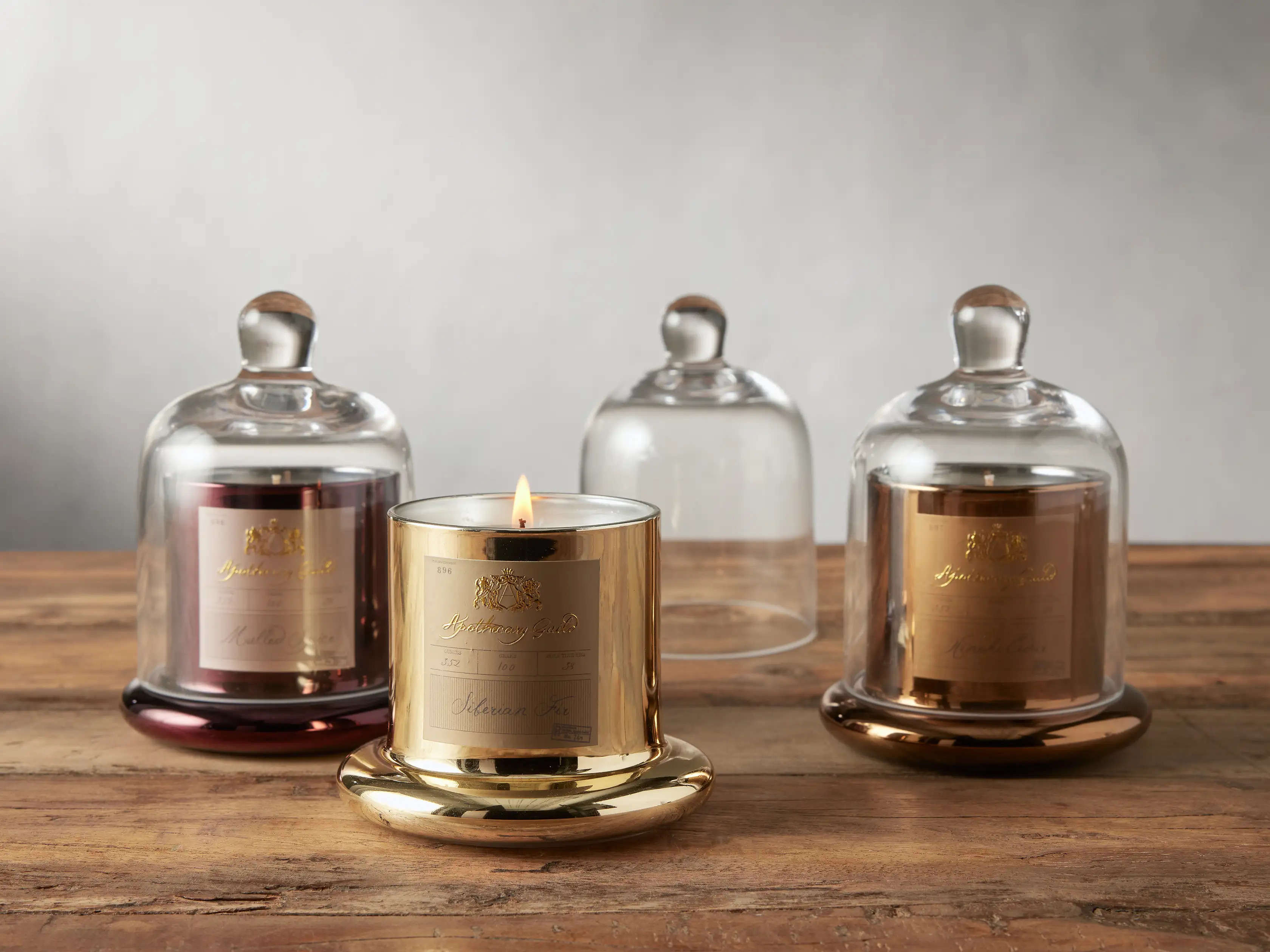 Welcome the season with the warm glow of our set of three Mini Dome Jar Candles. Hand-poured in A... | Arhaus