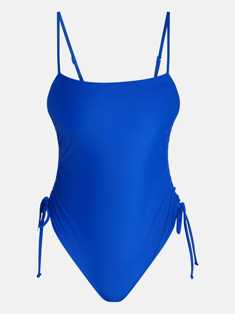 No Boundaries Essentials One-Piece Swimsuit, Women’s XXS-XXL | Walmart (US)