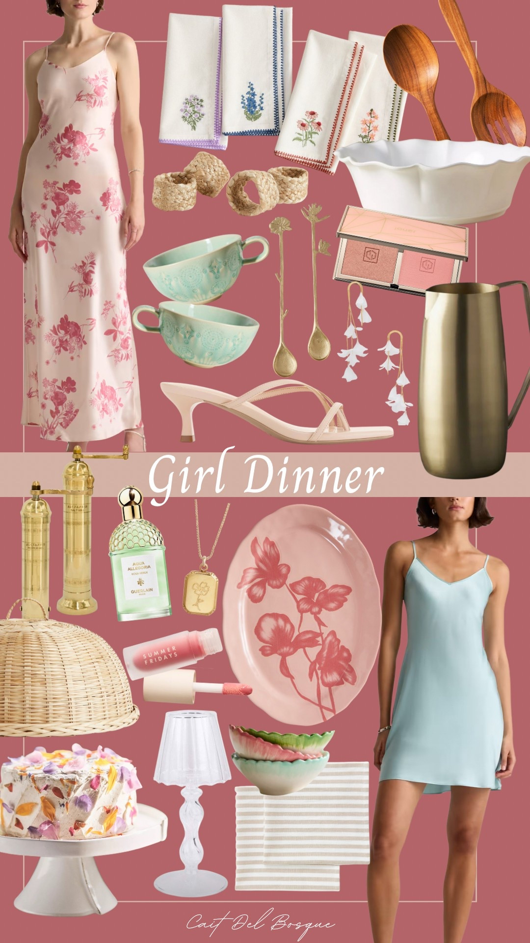 Dinner at home has never looked so chic! This curation has everything you need for a classy girls’ night in—from beautiful serveware and glassware to fancy slip dresses, dainty jewelry, + hosting essentials. Whether you're setting the table or slipping into something cute, this roundup is all about celebrating friendship with a touch of glam. Perfect for hosting a spring soirée, birthday dinner, or just a fun excuse to dress up with your favorite people. 

spring dinner party inspo, girls night in, hosting must-haves, spring event outfits, fancy dinner at home, slip dress outfit, spring party style, tablescape ideas, baby shower outfit, bridal shower guest outfit, hostess, gift ideas, spring fashion, spring 2025, slip dresses, kitten heels, beauty, makeup, earrings, florals, flowers, pink, mint, serveware, dinnerware, dining, home, perfume, quince, Anthropologie, pottery barn, h&m, summer Fridays, Nordstrom, jewelry, accent lamp, stoneware, dinner party, date night outfit, dinner date, brunch date, brunch outfit, dinner outfit spring, dinner party outfits, brunch outfit spring

#LTKSeasonal #LTKHome #LTKStyleTip