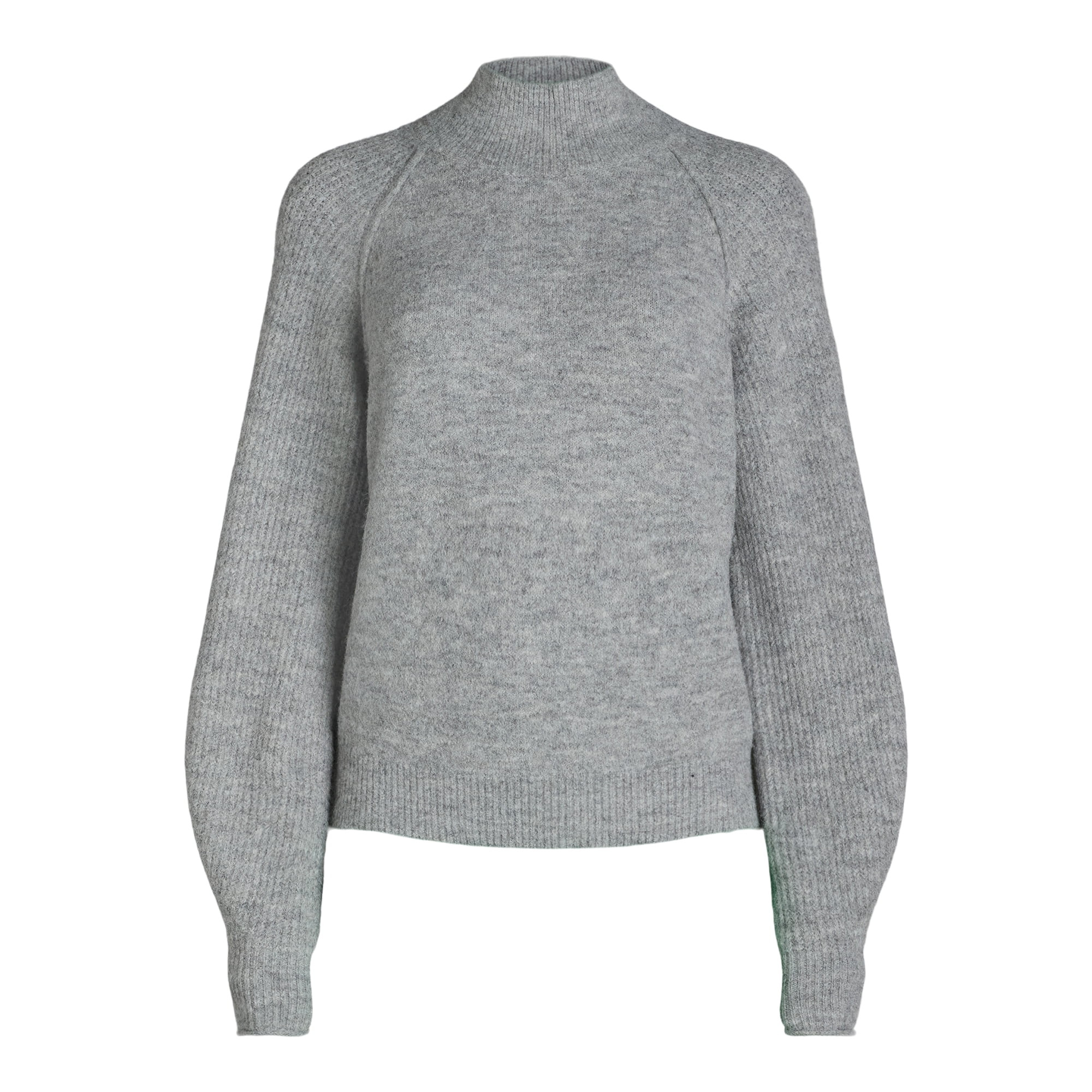 Free Assembly Women’s Ribbed Turtleneck Sweater, Midweight, Sizes XS-XXXL | Walmart (US)