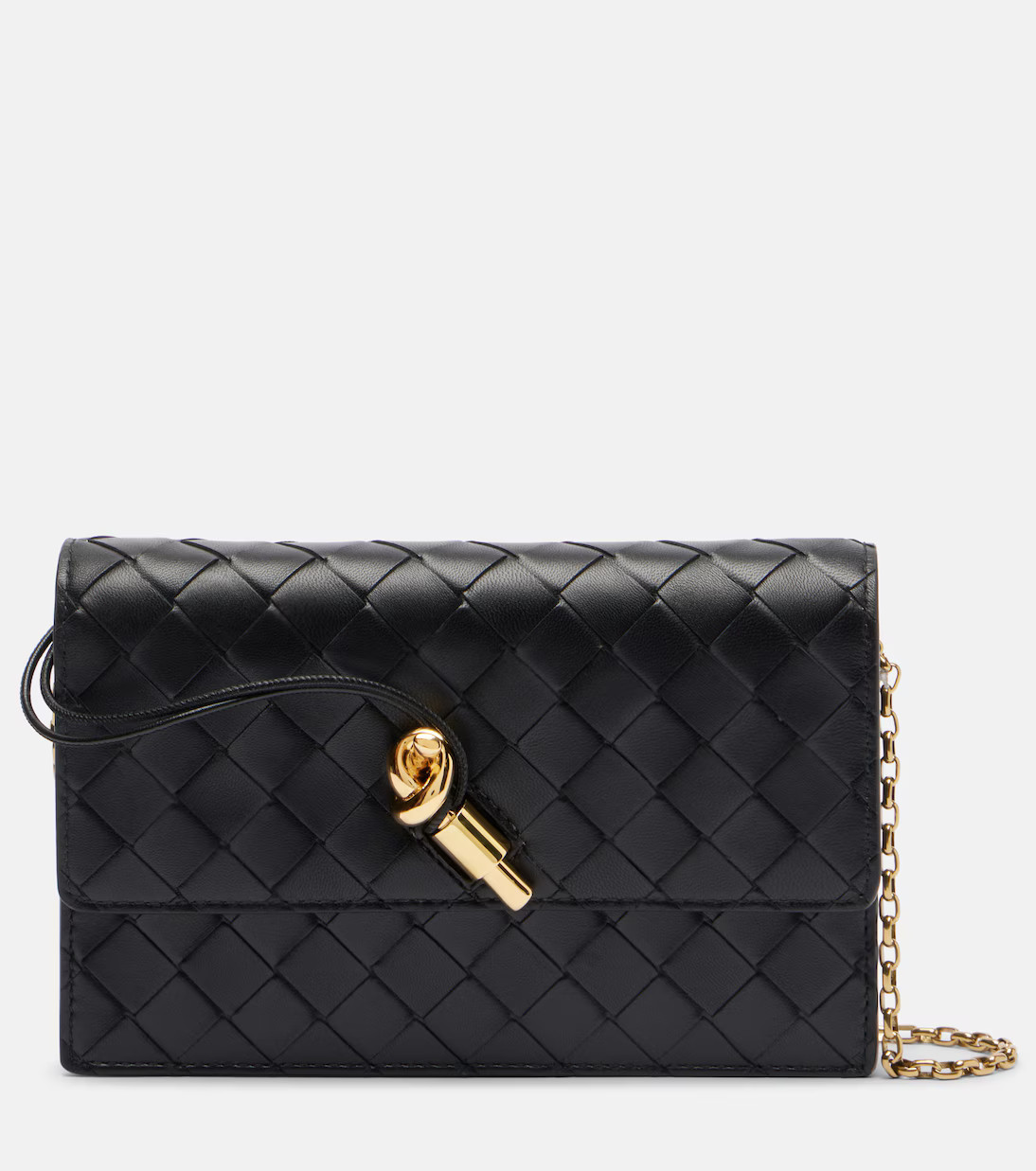 Andiamo Intrecciato leather shoulder bag | Mytheresa (UK)