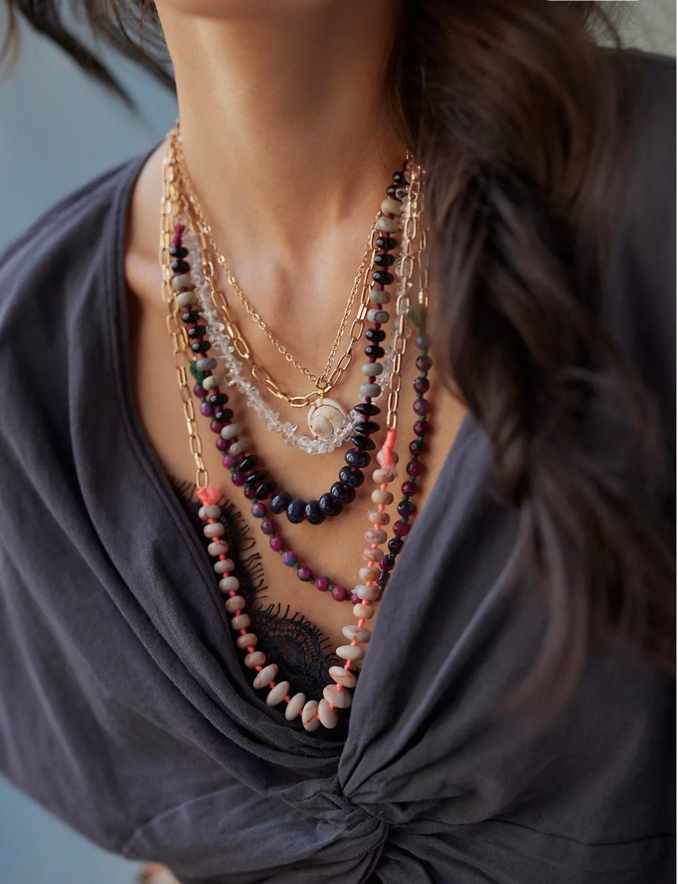 Hailee Semiprecious Beaded Necklace

Add the coolest piece to your necklace collection with this head-turning layered style featuring contrasting rows of shells, beads, and pendants to add the perfect touch of natural texture and dimension

#LTKootd #LTKTravel #LTKWorkwear