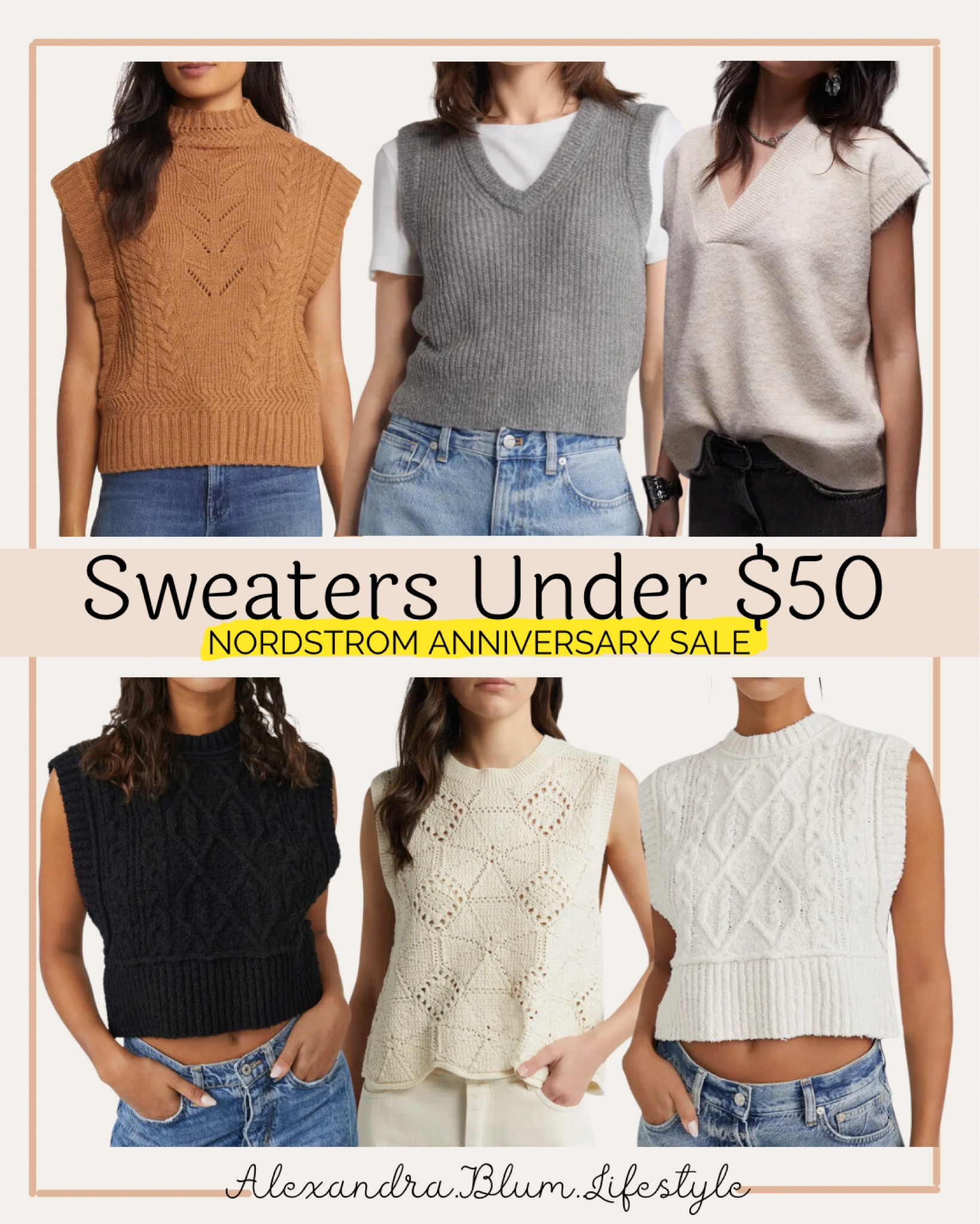 Nordstrom Anniversary Sale finds under $50! Perfect sweater vests for fall and winter outfits! All affordable picks and sale finds! 

#LTKxNSale #LTKFindsUnder50 #LTKSummerSales