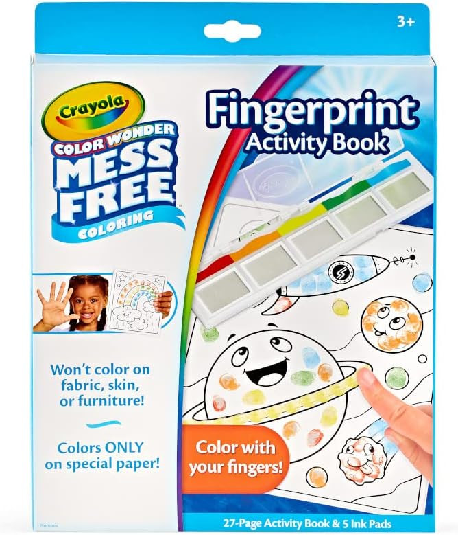 Crayola Color Wonder Mess Free Fingerprint Ink Painting Activity Set, Finger Painting Alternative... | Amazon (US)