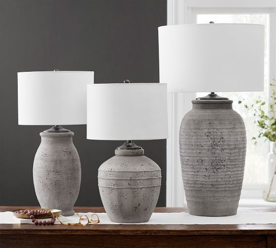 Maddox Ribbed Table Lamp Base | Pottery Barn (US)