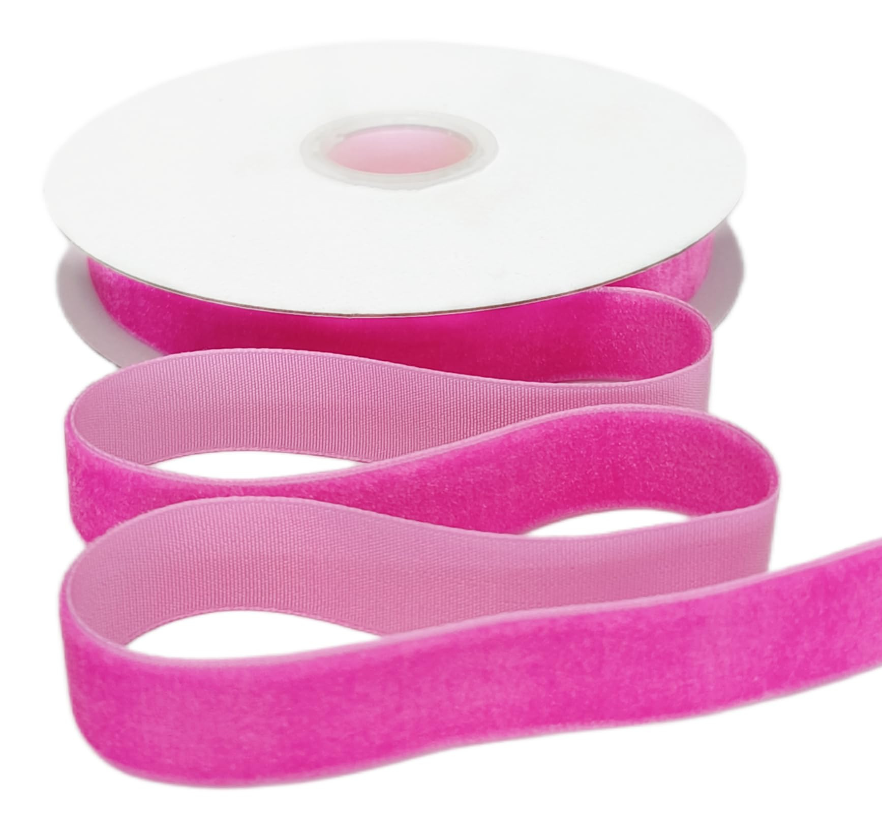 Abbaoww 11 Yards Vintage Hot Pink Velvet Ribbon 5/8 Inch Wide for Wedding Christmas Tree Wreath D... | Amazon (US)