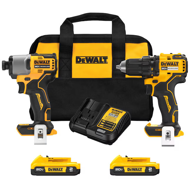 DEWALT 20V MAX 2-Tool Brushless Power Tool Combo Kit with Soft Case (2-Batteries and Charger Incl... | Lowe's
