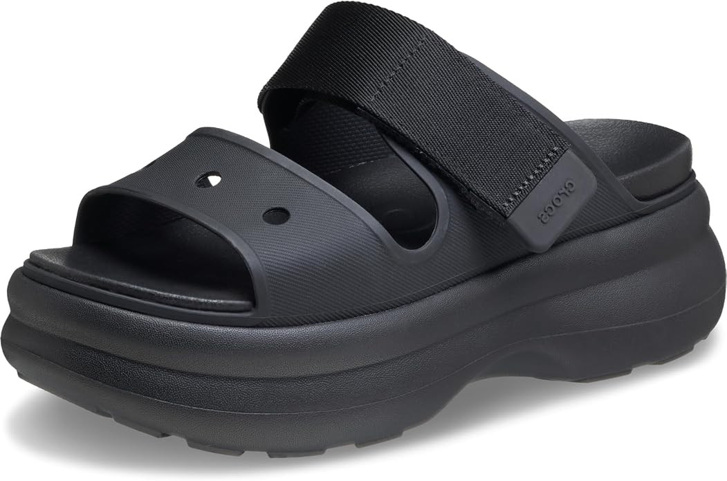 Crocs Women's Soho Two-Strap Sandals | 2.4 Inch Platform | LiteRide Sink-In Footbed | Adjustable ... | Amazon (US)