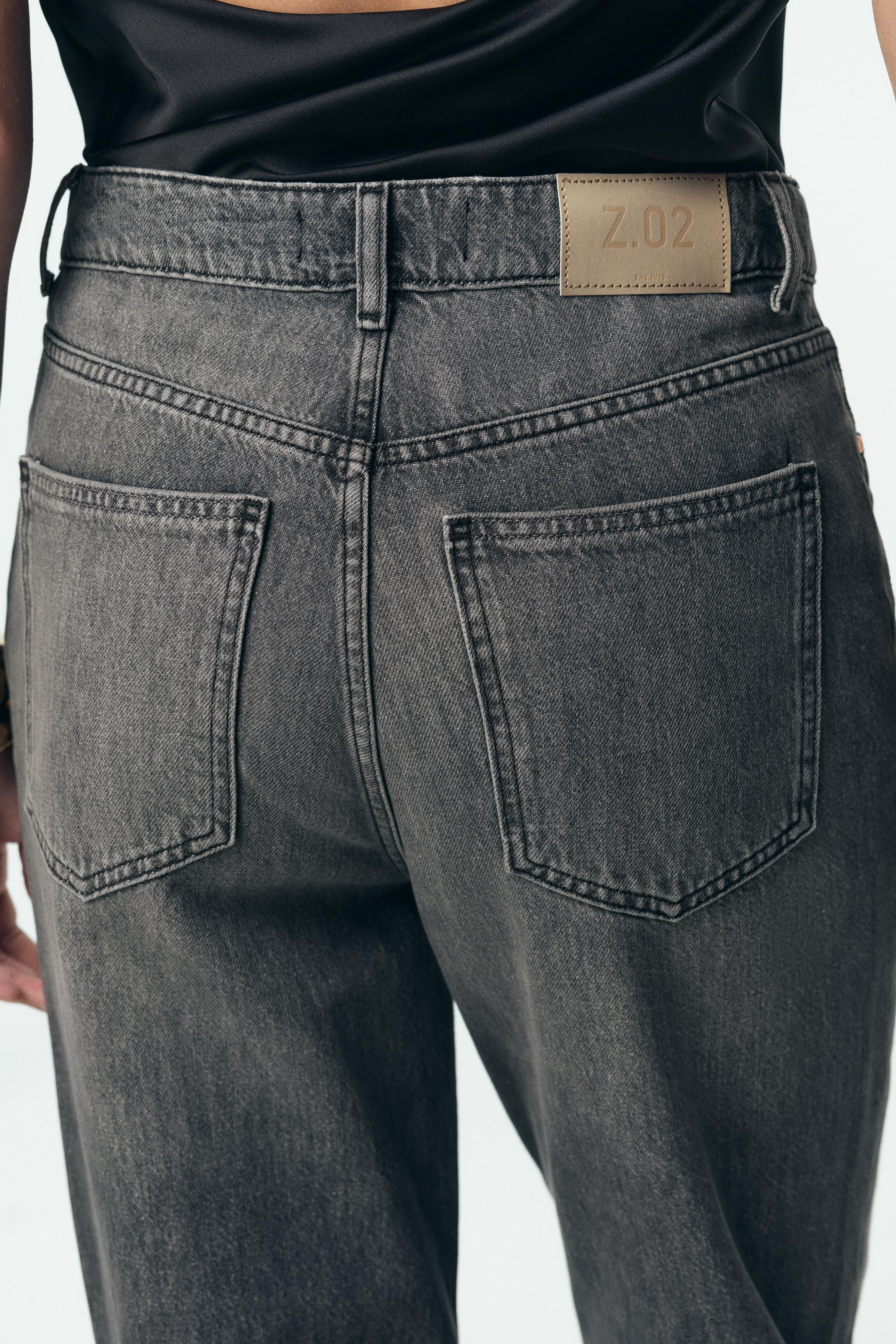 Z.02 STRAIGHT HIGH-WAIST ANKLE JEANS | Zara US