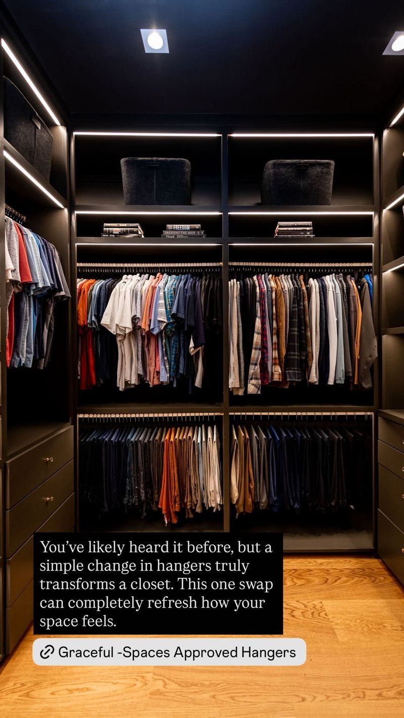 You’ve likely heard it before, but a simple change in hangers truly transforms a closet. This one swap can completely refresh how your space feels.

#LTKFindsUnder50 #LTKHome