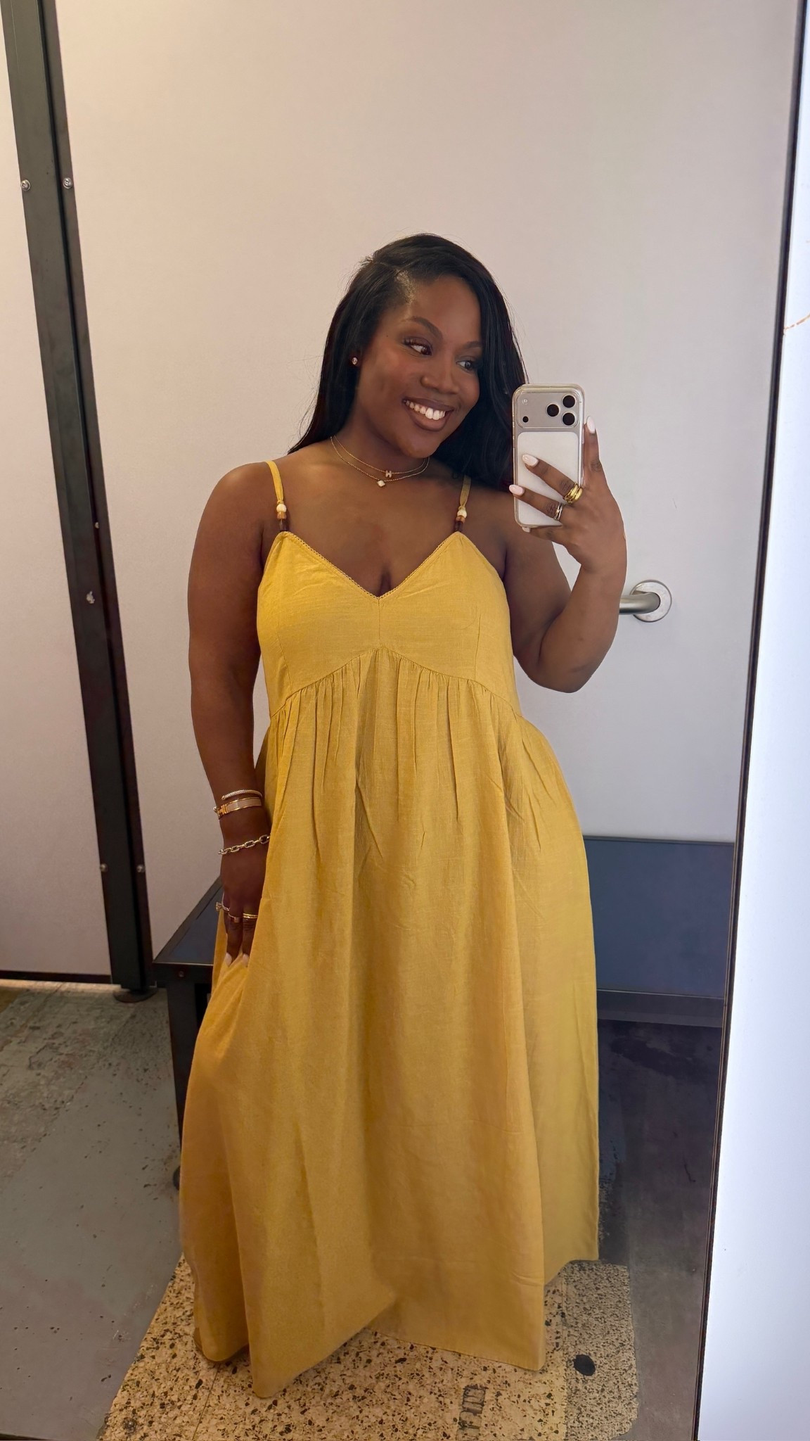 Loving this yellow dress! Perfect for a summer dinner 🤍 

Dress is 40% off at Old Navy✨

Dress: L


#LTKPetite #LTKMidsize #LTKSaleAlert
