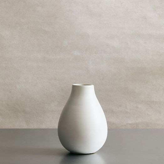 Pure White Matte Ceramic Vases | West Elm (US)