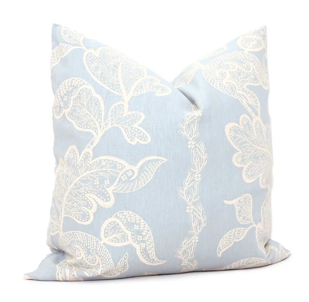 Decorative Pillow Cover Sister Parish Ocean Blue Sintra - Etsy | Etsy (US)