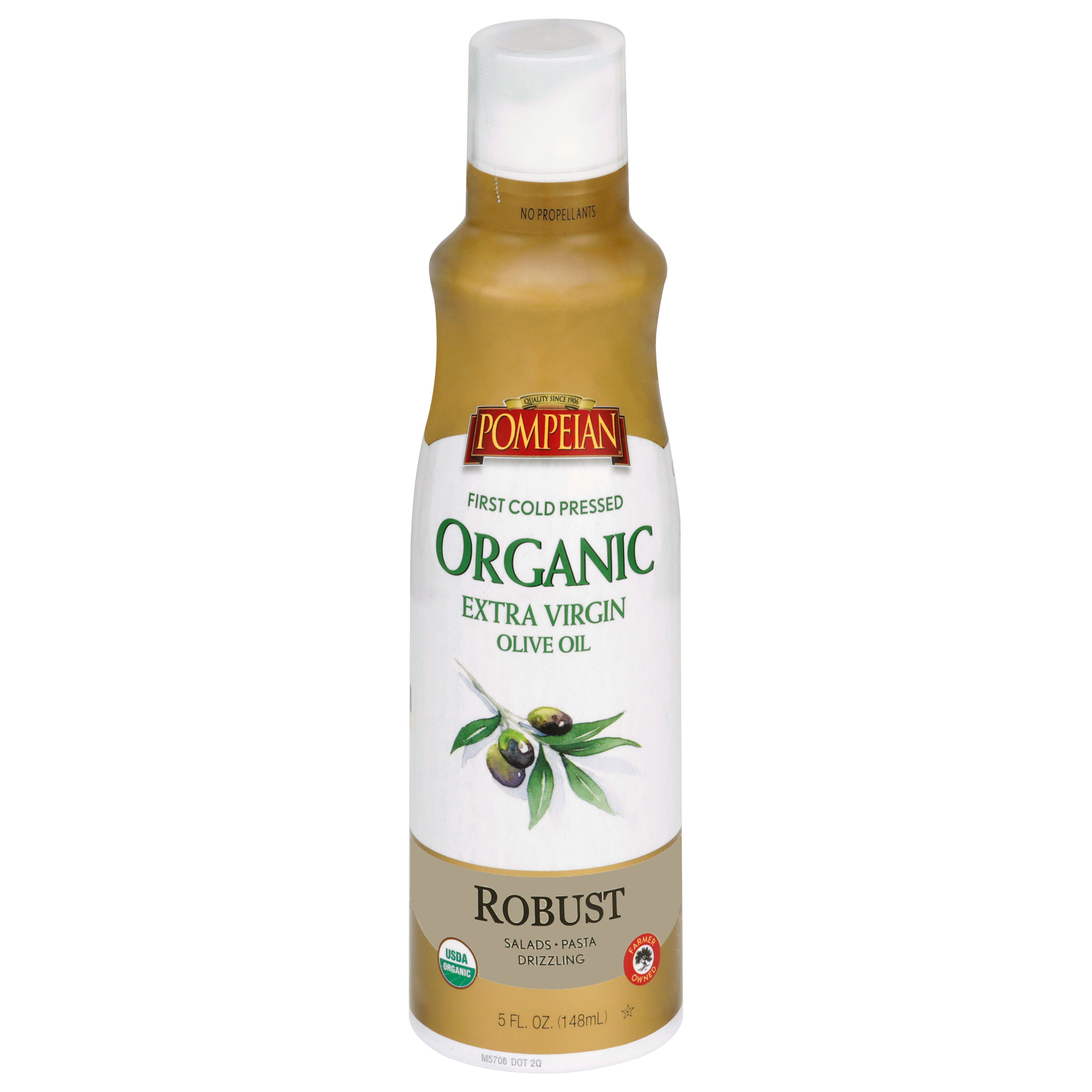 Pompeian Organic Robust Extra Virgin Olive Oil Cooking Spray - 5 fl oz | Walmart (US)