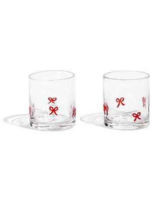Thirstystone Bow Icon Glasses, Set of 2 - Macy's | Macy's