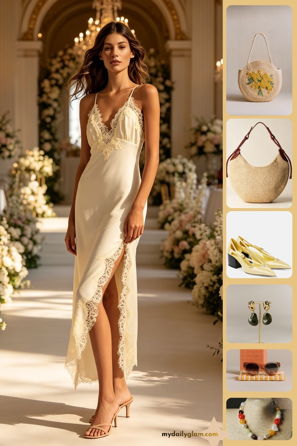 Cream Lace Slip Midi Dress Wedding Guest Outfit
#WeddingGuestStyle #CreamSlipDress #LaceWeddingGuestOutfit #SoftYellowDress #ElegantWeddingGuest #RomanticSlipDress #SummerWeddingLook #ChicWeddingGuest

#LTKootd #LTKOver40 #LTKWedding