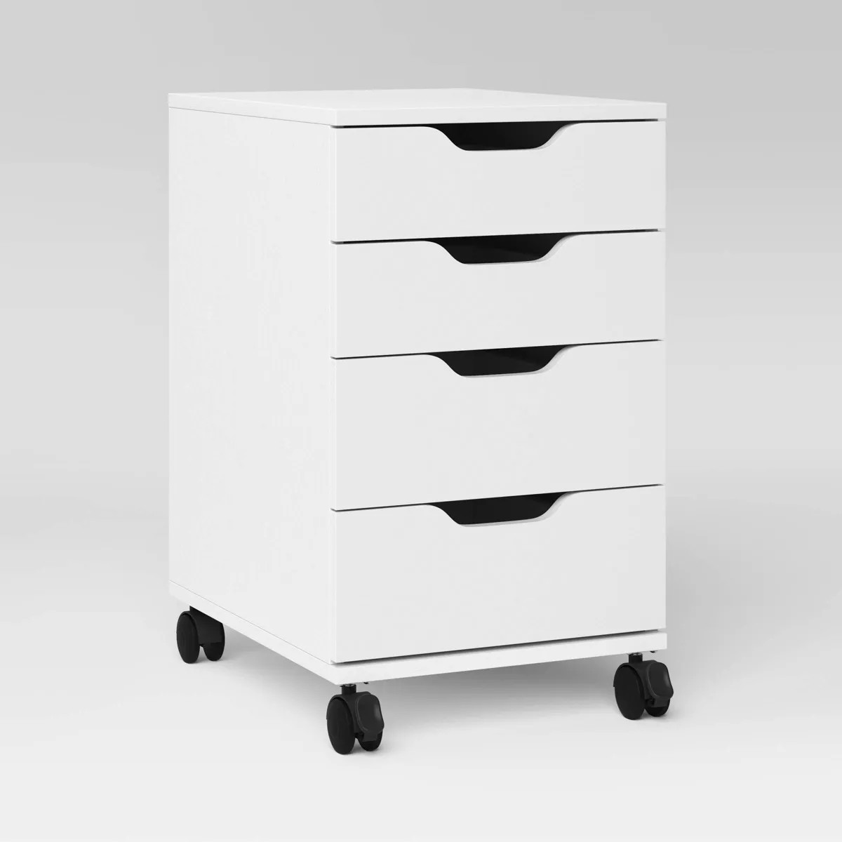 Loring Rolling Cabinet White - Threshold™: Mobile Office Furniture Set with Drawers | Target