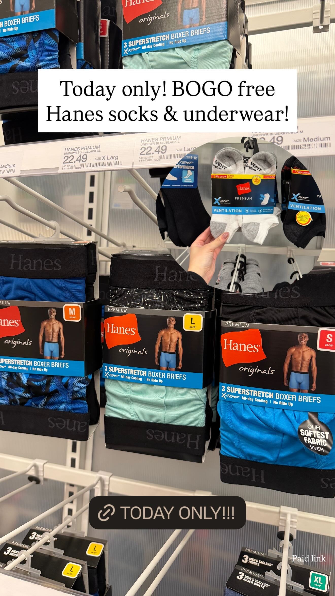 BOGO free Hanes socks & underwear today only!
spring outfits 2026, easter dress women, easter outfits women, easter basket ideas, spring dresses, vacation outfits beach, date night outfits, plus size fashion, country concert outfits, work outfits, target deals, everyday essentials, basics, mens essentials 

 #LTKMens