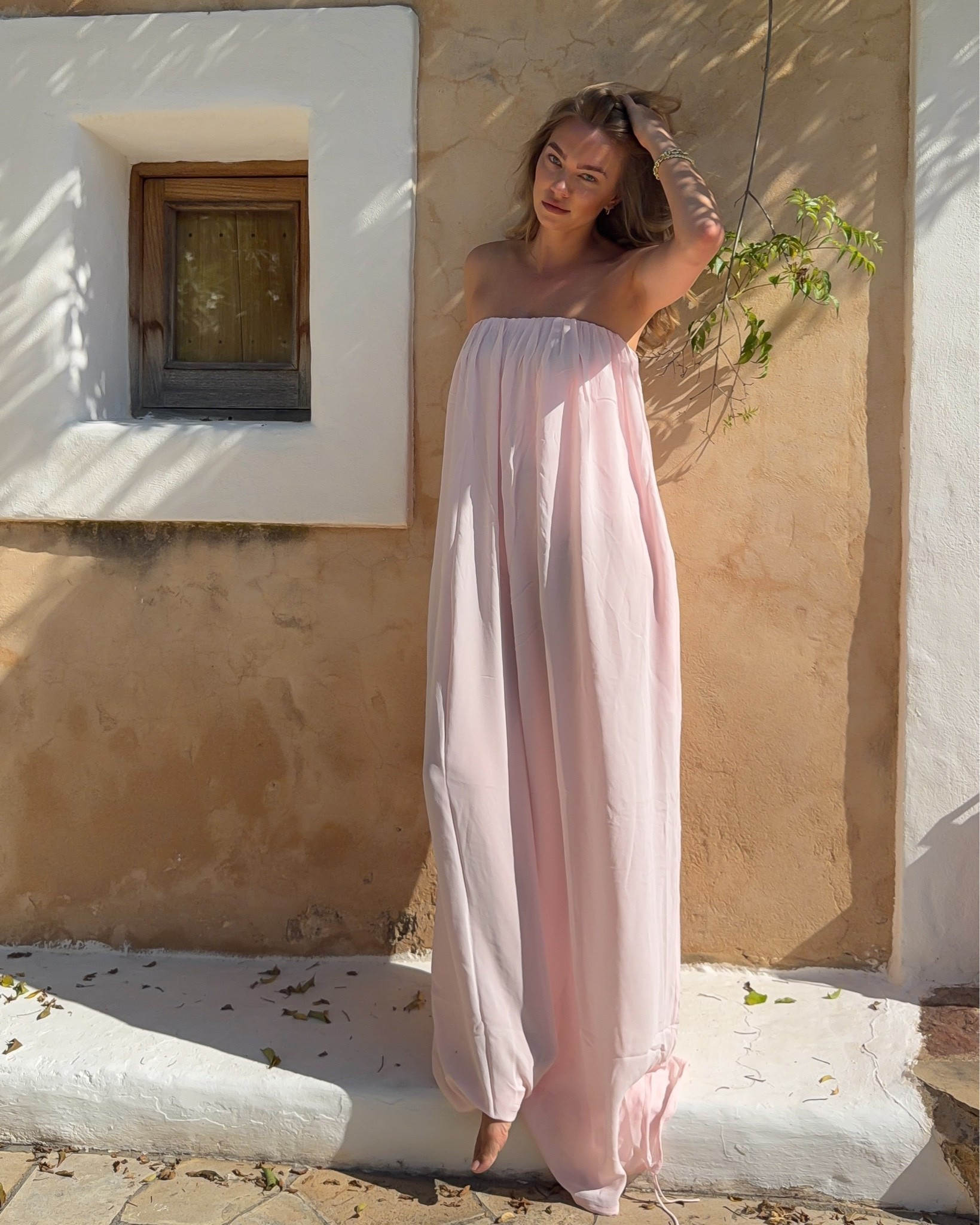 I am OBSESSED with this Pink rat & boa jumpsuit
