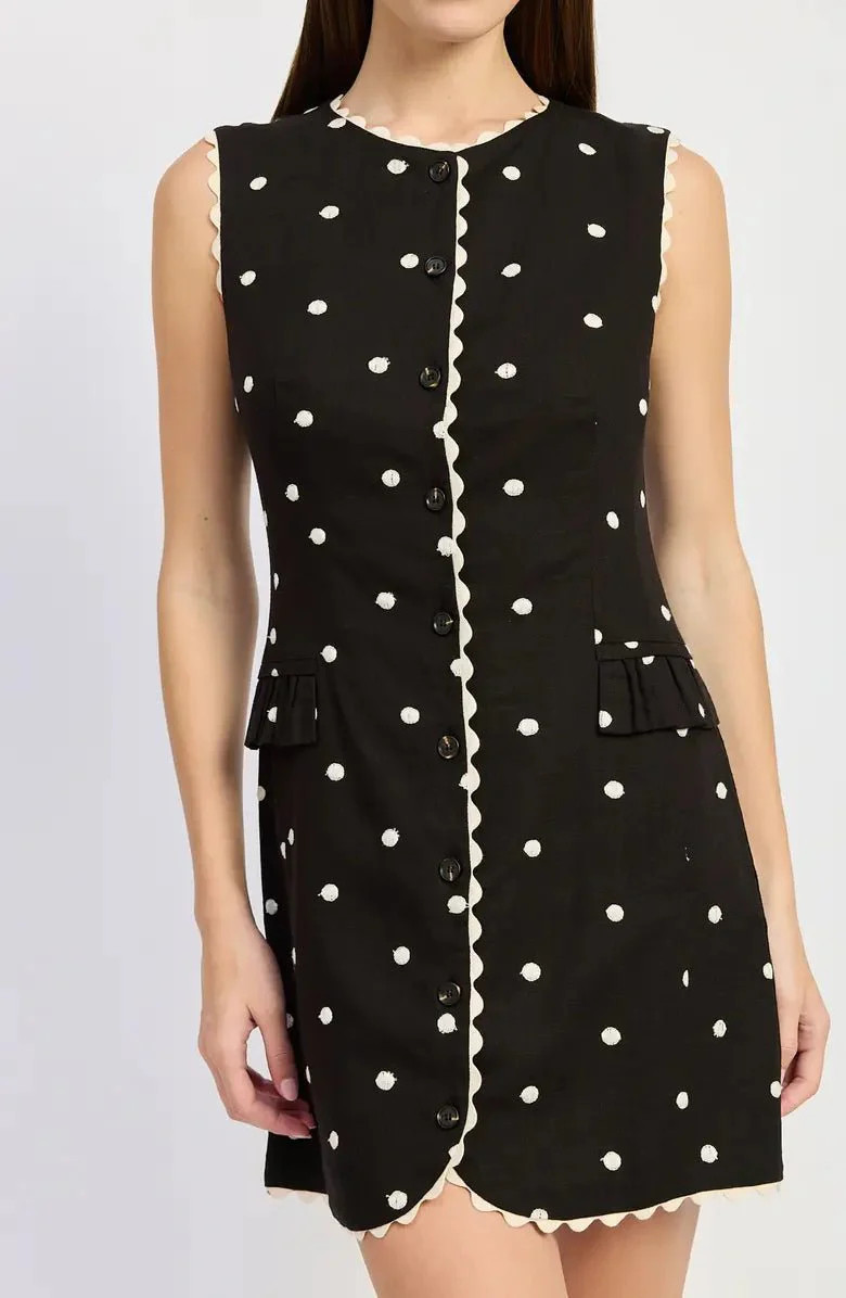 The Monaco Polka Dot Mini Dress | Ardire Collection