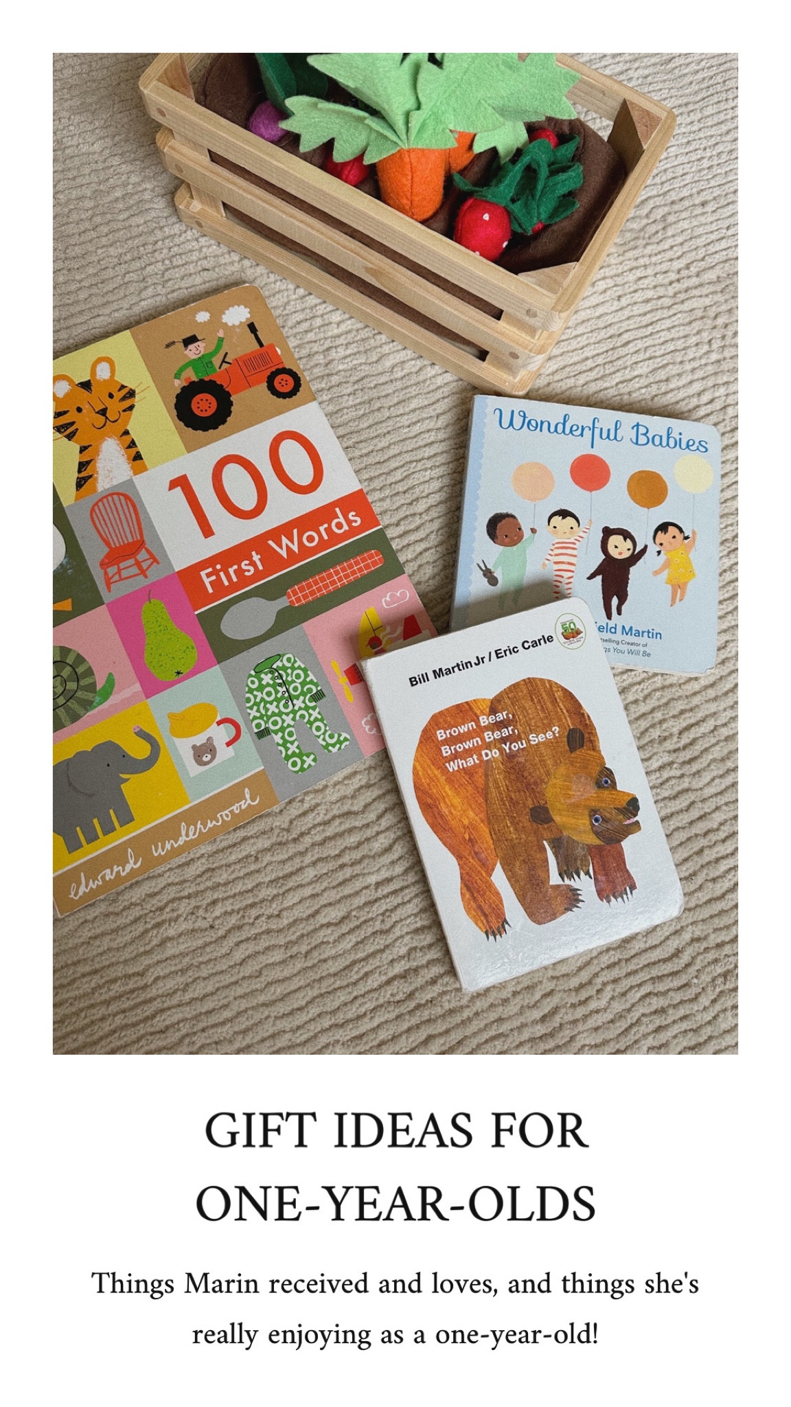 Gift ideas for one-year-olds! I’ve rounded up some of Marin’s favorite things right now (16 months), including several things she received for her first birthday! 

The little red wagon is her favorite toy right now! She loves pushing/pulling her toys around in it, but also loves climbing in it herself and getting wheeled around the house  

#LTKbaby #LTKGiftGuide #LTKkids