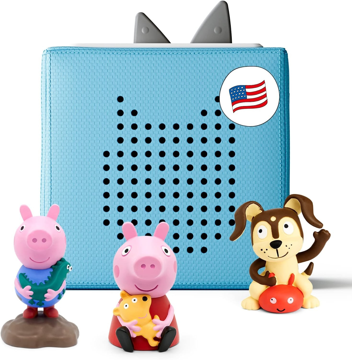 Amazon.com: Toniebox Audio Player Starter Set with Peppa Pig, George, and Playtime Puppy - Listen... | Amazon (US)