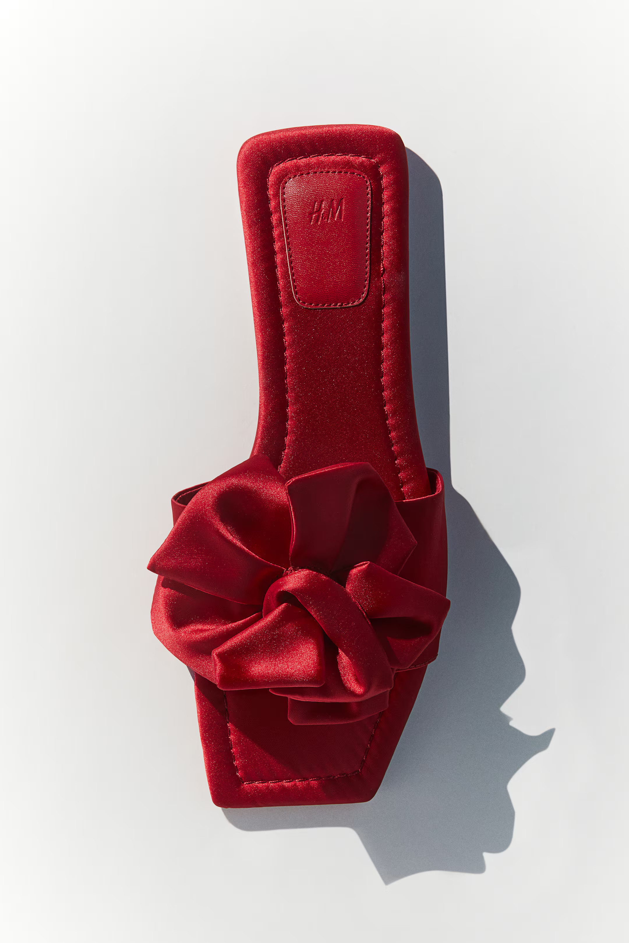 Appliquéd Satin Sandals | H&M (US + CA)