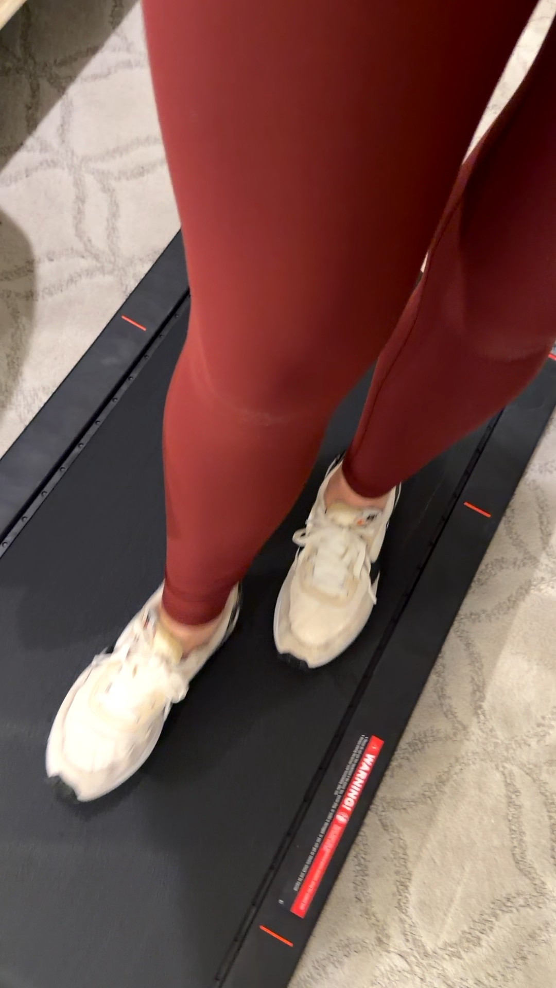 Trying to get my steps in! Loving that this slides under my bed and also doubles as a vibration plate!