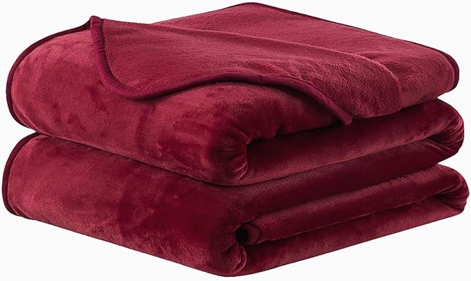 EASELAND Soft California King Blanket Warm Fuzzy Microplush Lightweight Thermal Fleece Blankets f... | Amazon (US)