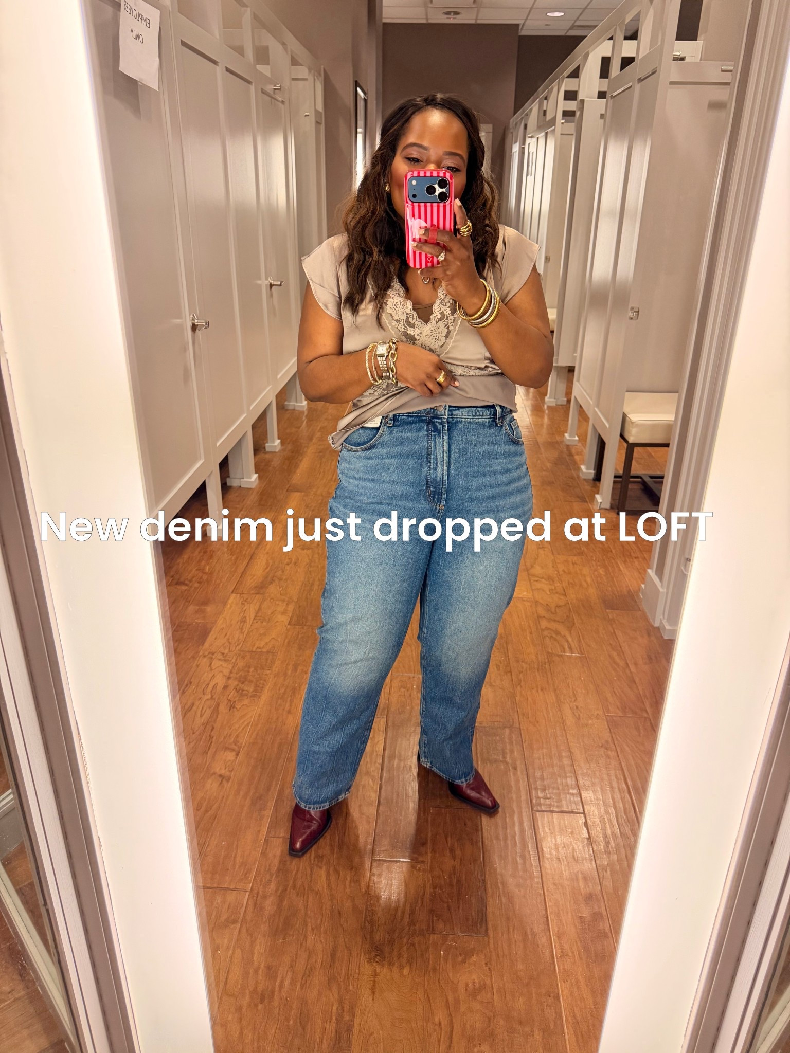 Loving the new denim line at LOFT! I think the wide leg and the skinny leg are my favs from the collection! I wear the size 32. 

#LTKMidsize #LTKSaleAlert #LTKgrwm