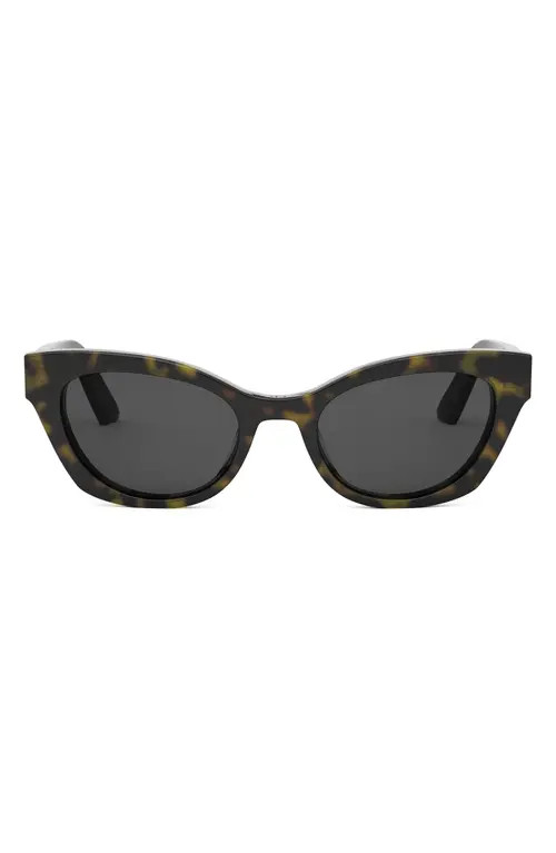'DiorMidnight B2I Cat Eye Sunglasses in Dark Havana /Smoke at Nordstrom | Nordstrom