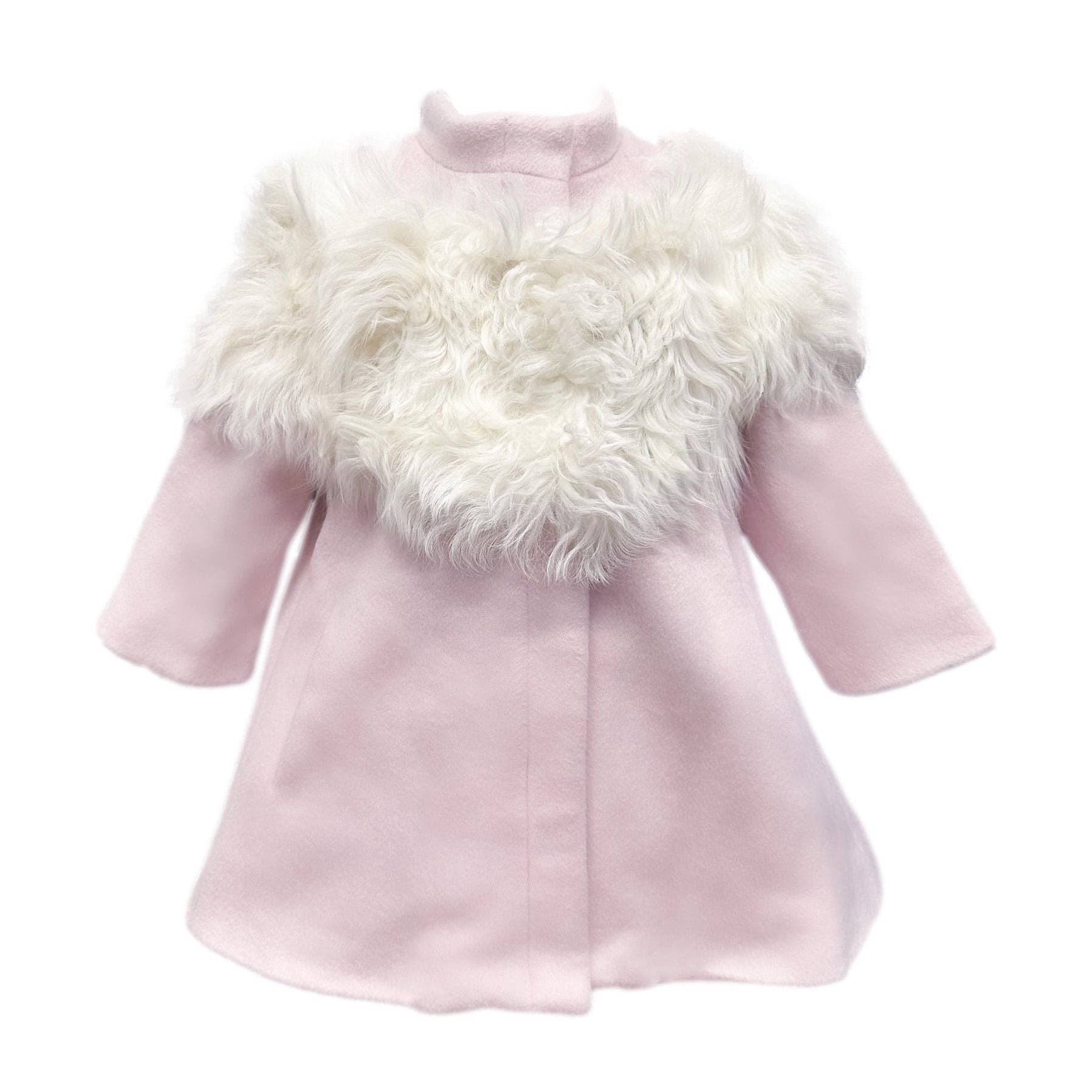 Faina Pink Wool Coat | petite maison kids