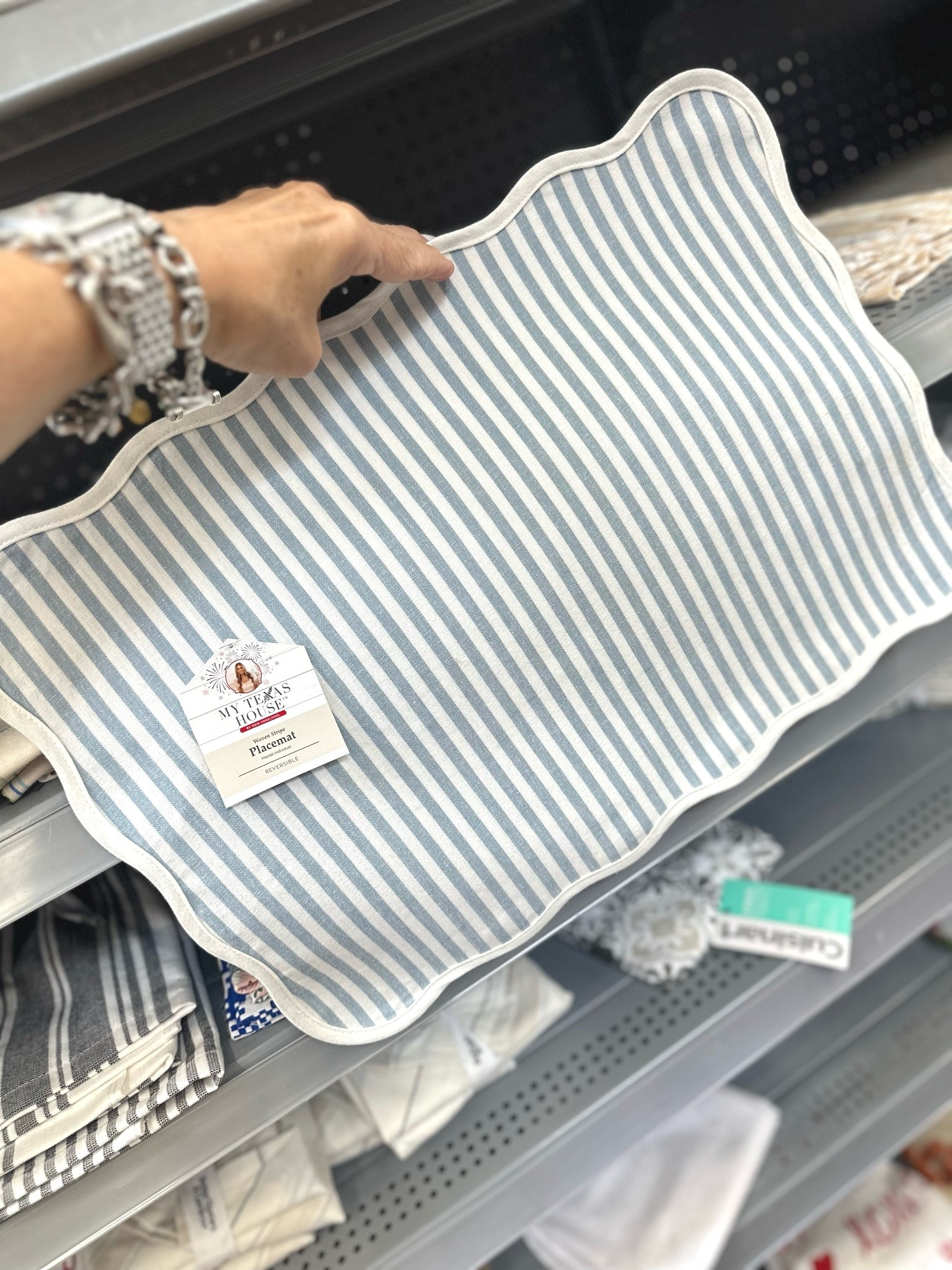 These blue and white striped placemats with the scalloped edge are so cute!

The color is fresh and classic and perfect for your summer table.

They would be so pretty with classic white dishes or layered with blue and white patterned dishes. 

The price is so good and I’m sure they won’t last long. 

cottage style • table linens • Walmart • My Texas House

#LTKSeasonal #LTKHome #LTKOver40