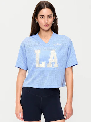 Mesh Jersey Football Top | Old Navy (US)