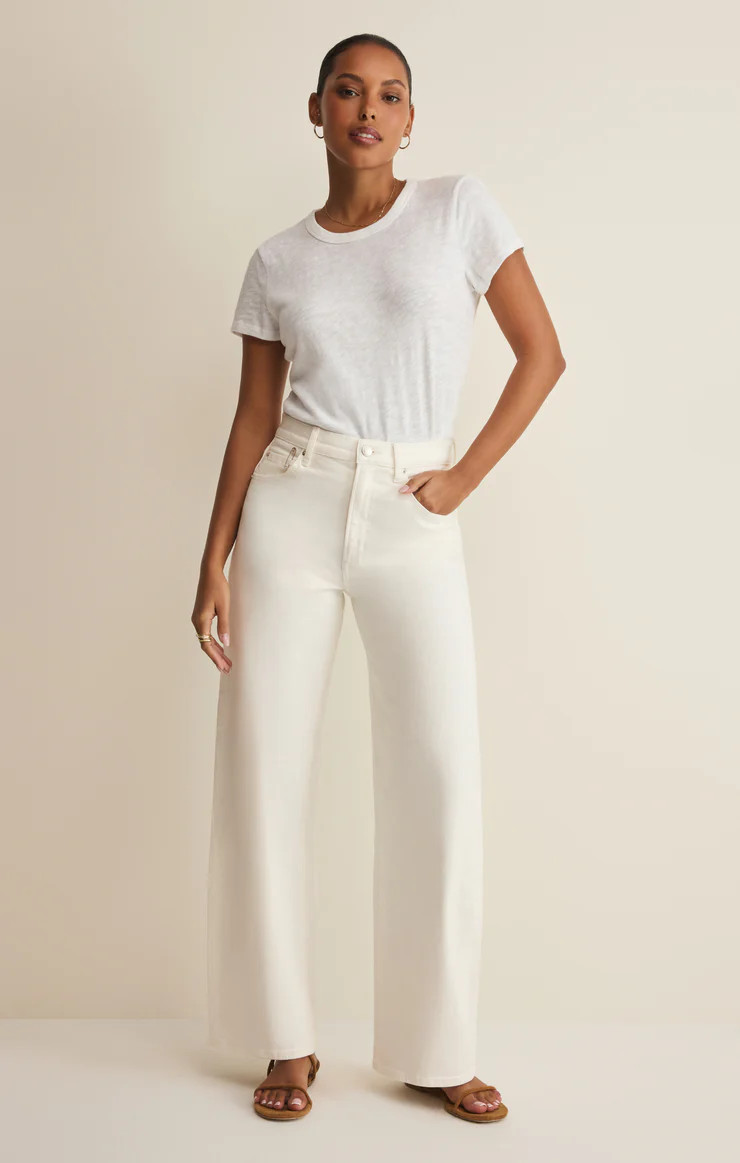 Remi High Rise Denim Bowed Pant | Z Supply