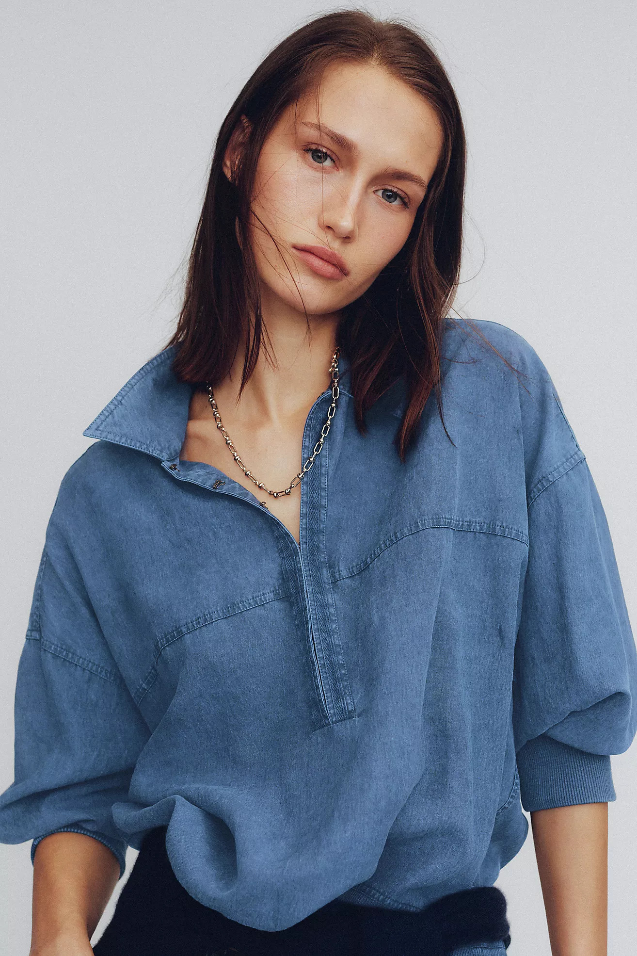Pilcro Pullover Sweatshirt | Anthropologie (US)