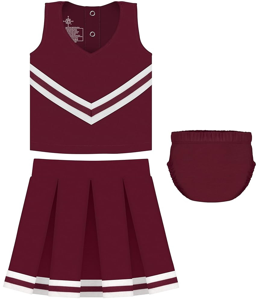 Creative Knitwear College Baby Cheerleader Dress 3-Piece (Top/Skirt/Bloomer) - Many Colors, (2T -... | Amazon (US)