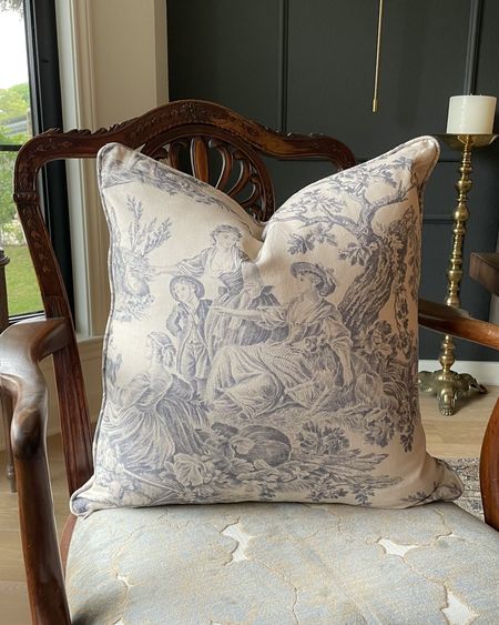 Beautiful toile pillow cover from Amazon! This is the 20”x20”.

#LTKstyletip #LTKunder50 #LTKhome