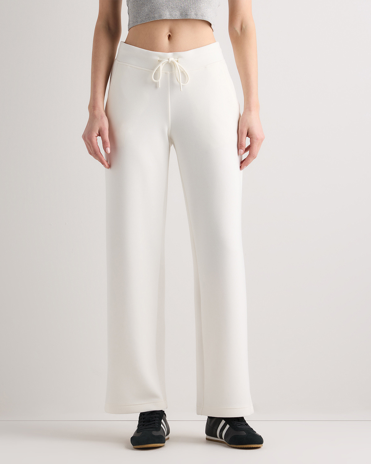 Quince | Women's CloudComfort Wide Leg Pants in Black, Size Medium, Tencel | Quince