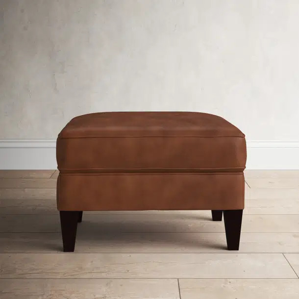 Marta Leather Ottoman | Wayfair Professional