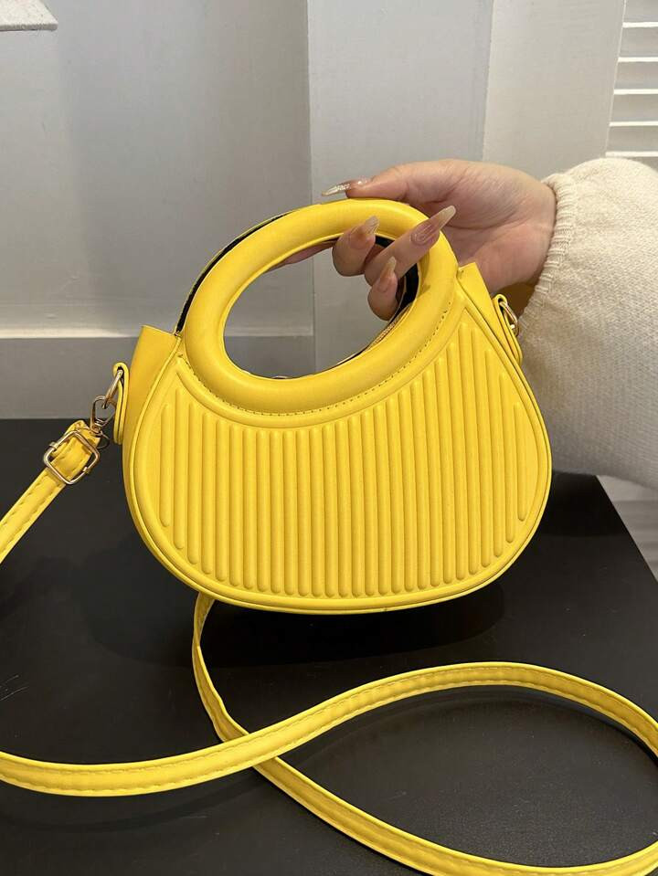 Fashion Candy Color Niche Design French Gentle Lady New Trend Commuter Date Hand-Held Shoulder Cr... | SHEIN