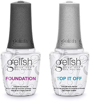 Gelish Dynamic Duo Foundation Base & Top It Off Sealer Soak Off Gel Nail Polish | Amazon (US)